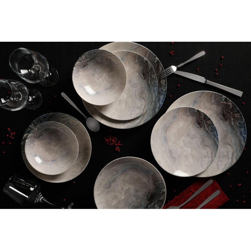 Hermia Dinner Set (24 Pieces) GBSATN24Y410050 Multicolor