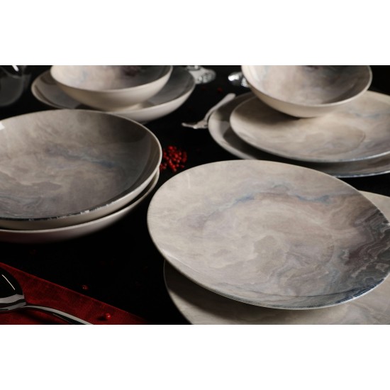 Dinner Set (24 Pieces) GBSATN24Y410050 Multicolor Hermia Dinner Set (24 Pieces) GBSATN24Y410050 Multicolor