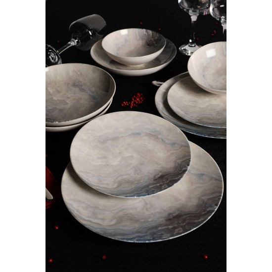 Dinner Set (24 Pieces) GBSATN24Y410050 Multicolor Hermia Dinner Set (24 Pieces) GBSATN24Y410050 Multicolor