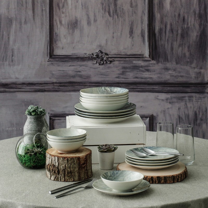 Hermia Dinner Set (24 Pieces) GBSATN24Y410050 Multicolor