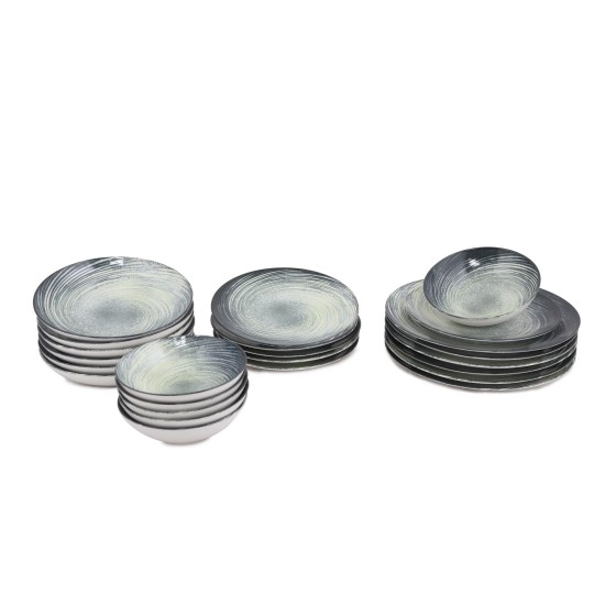 Dinner Set (24 Pieces) GBSATN24Y4101630 Cream
Green
Black