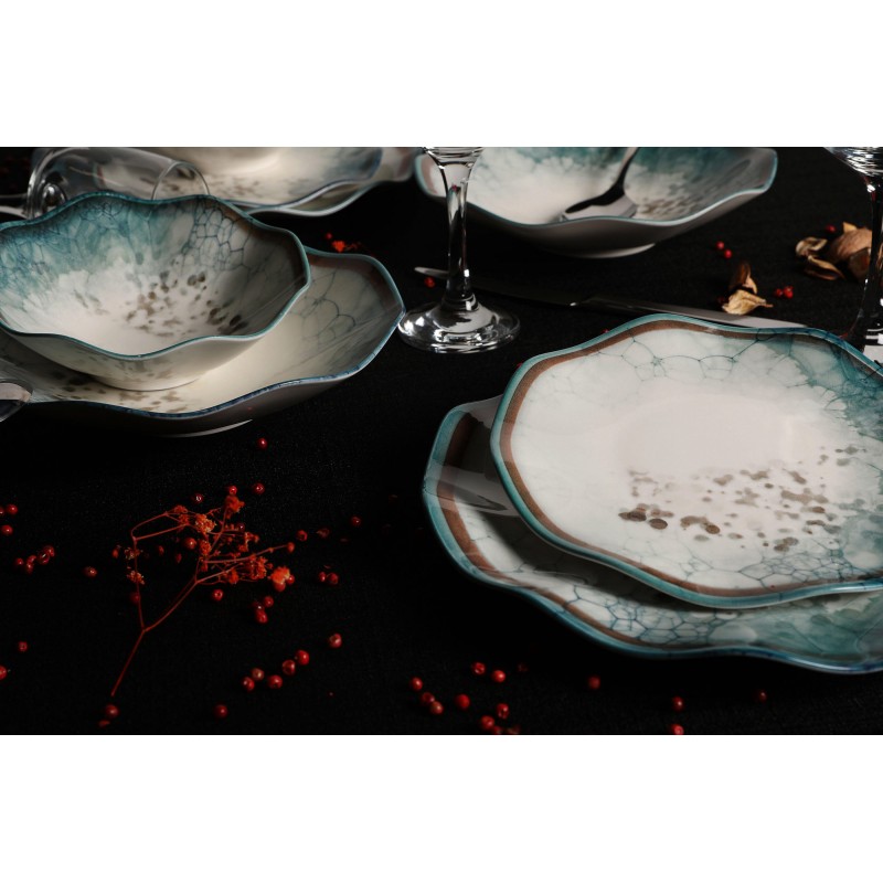 Hermia Dinner Set (24 Pieces) GBSNES24Y4R1341 Multicolor