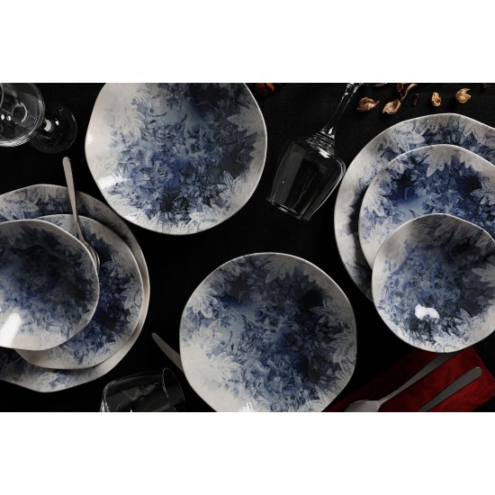 Dinner Set (24 Pieces) GBSNES24Y4101968 Blue
White
