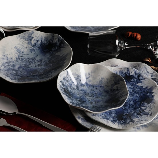 Dinner Set (24 Pieces) GBSNES24Y4101968 Blue
White