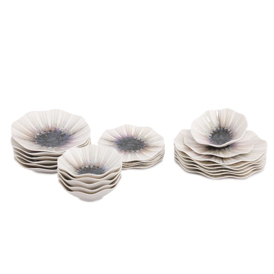 Dinner Set (24 Pieces) GBSNES24Y4101986 Multicolor Hermia Dinner Set (24 Pieces) GBSNES24Y4101986 Multicolor