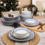 Dinner Set (24 Pieces) GBSATN24Y4R1614 White
Blue