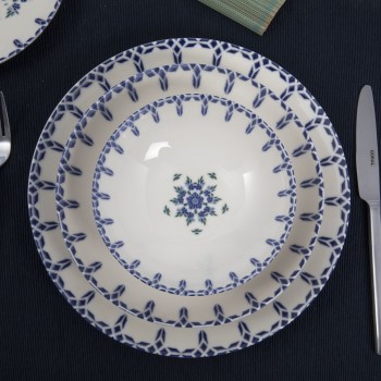 Dinner Set (24 Pieces) GBSATN24Y4R1654 White
Blue