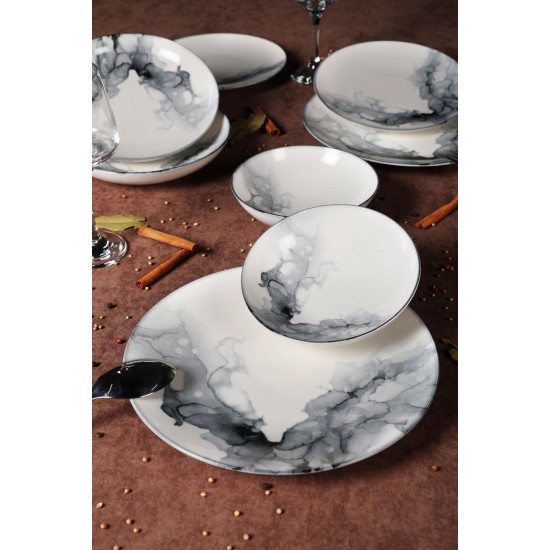 Hermia Dinner Set (24 Pieces) GBSATN24Y4R1360 Multicolor