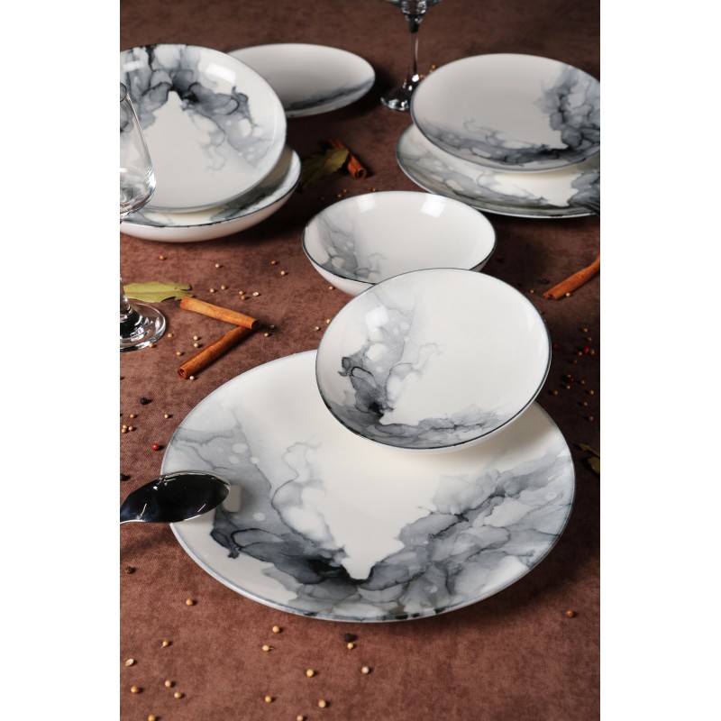 Hermia Dinner Set (24 Pieces) GBSATN24Y4R1360 Multicolor