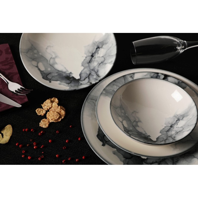 Hermia Dinner Set (24 Pieces) GBSATN24Y4R1360 Multicolor