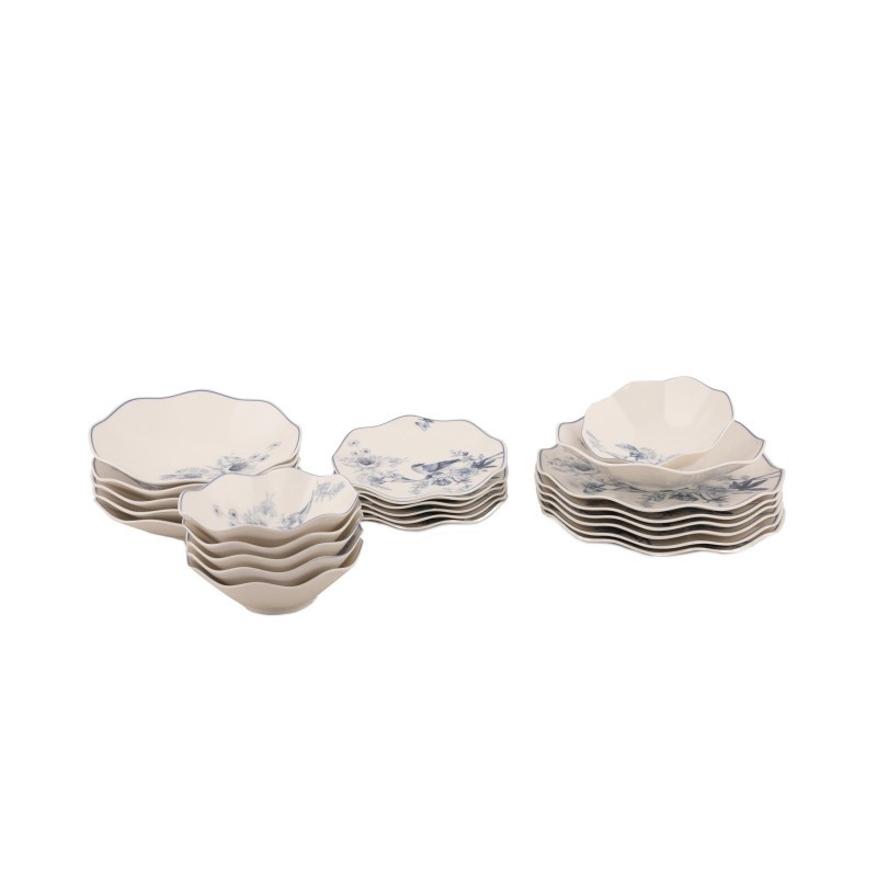 Dinner Set (24 Pieces) GBSNES24Y4E1891 Multicolor