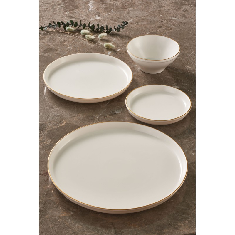 Dinner Set (16 Pieces) GBSBLB16YS30GD Cream