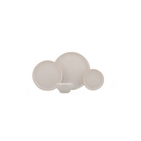 Dinner Set (16 Pieces) GBSBLB16YS30GD Cream