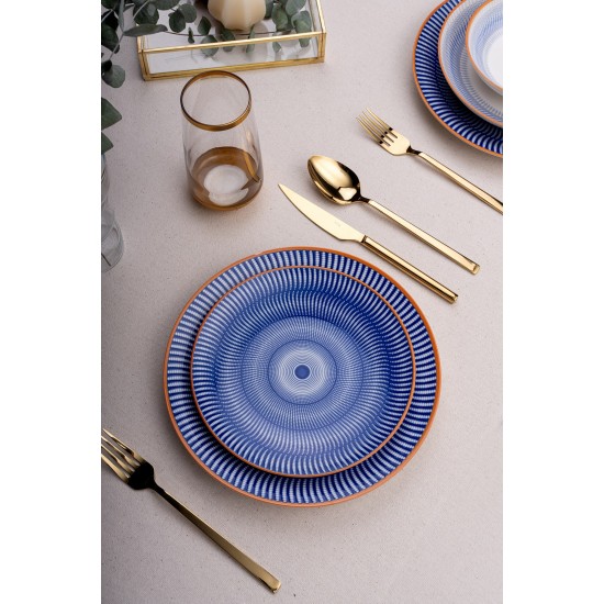 Dinner Set (24 Pieces) GBSATN24Y4R3113 Multicolor Hermia Dinner Set (24 Pieces) GBSATN24Y4R3113 Multicolor