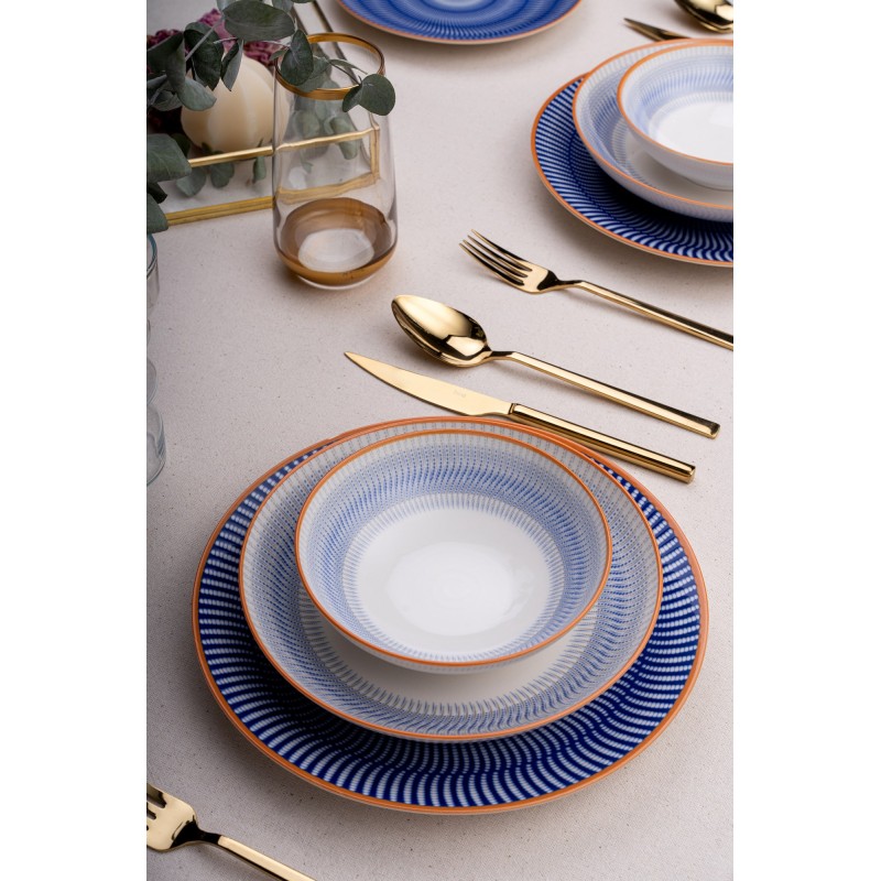 Hermia Dinner Set (24 Pieces) GBSATN24Y4R3113 Multicolor