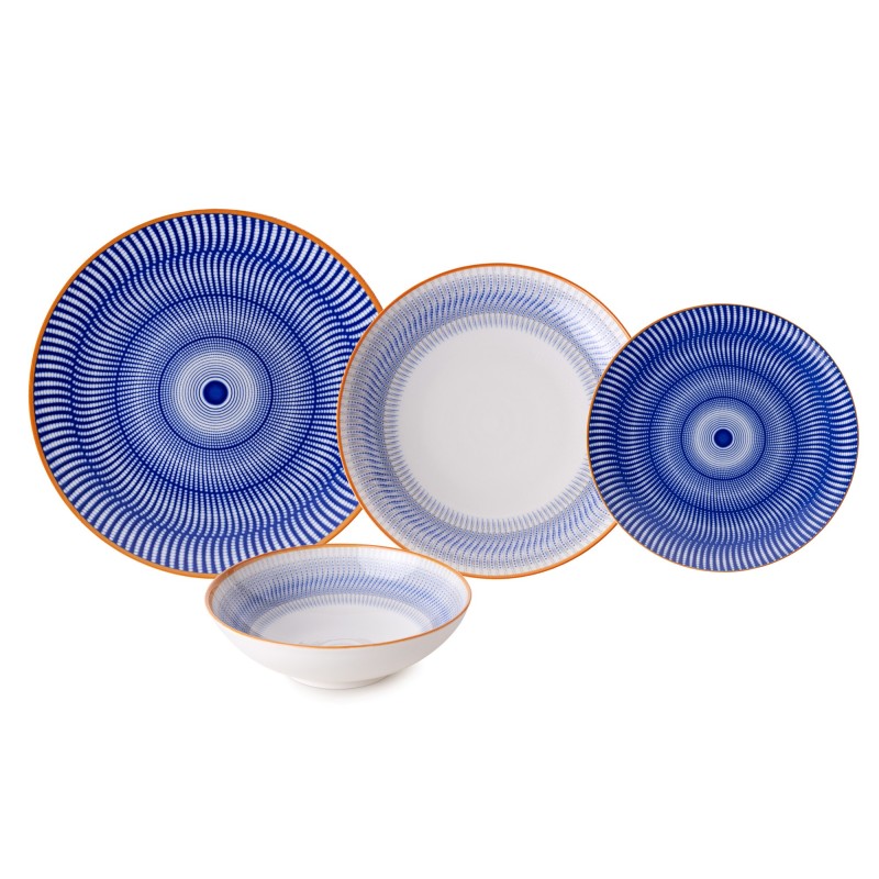 Hermia Dinner Set (24 Pieces) GBSATN24Y4R3113 Multicolor