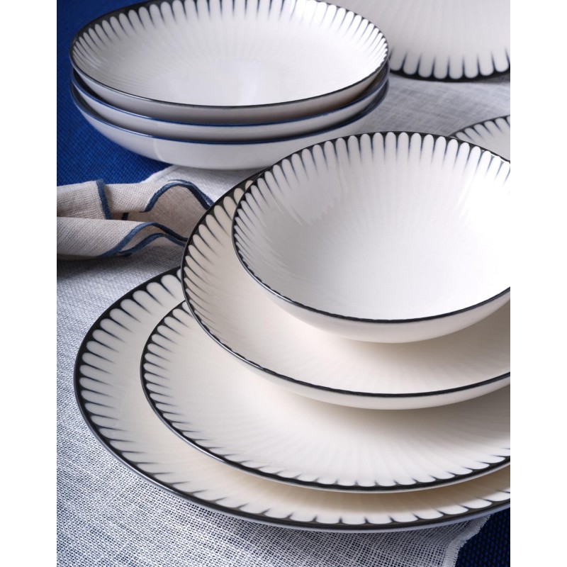 Hermia Dinner Set (24 Pieces) GBSATN24Y4R33063 Multicolor