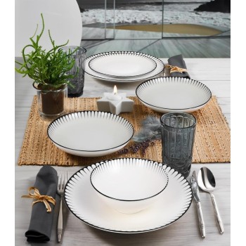 Dinner Set (24 Pieces) GBSATN24Y4R33063 Multicolor