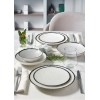 Dinner Set (24 Pieces) GBSATN24KY458SYH Black
White