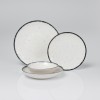 Dinner Set (24 Pieces) GBSATN24KY458SYH Black
White