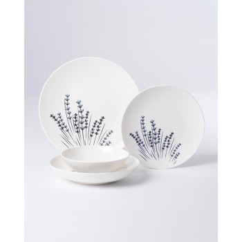 Dinner Set (24 Pieces) GBSATN24KY4E40711 White
Blue