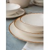 Dinner Set (24 Pieces) GBSATN24KY458KH White
Brown