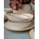 Dinner Set (24 Pieces) GBSATN24KY458KH White
Brown