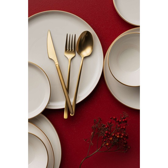 Dinner Set (16 Pieces) RGBSBLB16YS30GD Cream Dinner Set (16 Pieces) RGBSBLB16YS30GD Cream