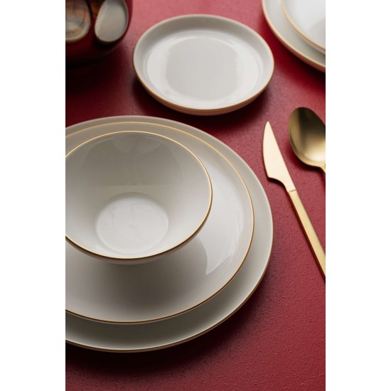 Dinner Set (16 Pieces) RGBSBLB16YS30GD Cream Dinner Set (16 Pieces) RGBSBLB16YS30GD Cream