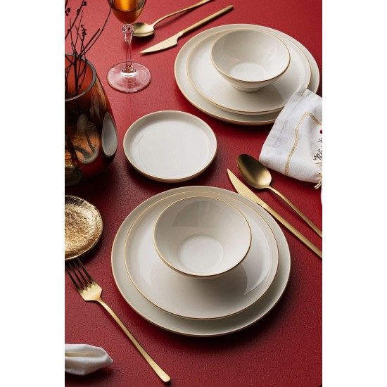 Dinner Set (16 Pieces) RGBSBLB16YS30GD Cream Dinner Set (16 Pieces) RGBSBLB16YS30GD Cream