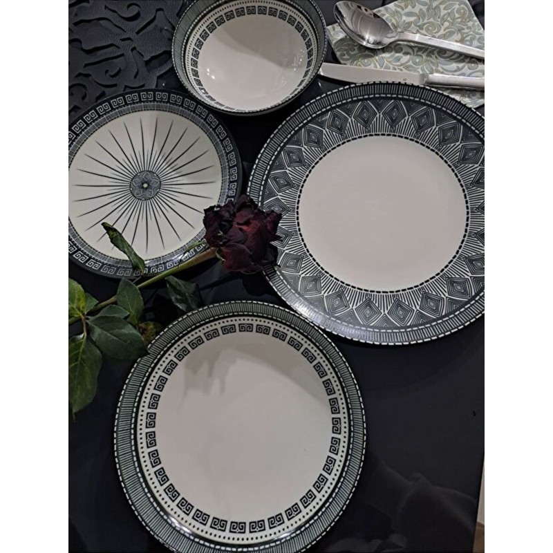 Dinner Set (24 Pieces) GBSATN24KY4E43532 White
Anthracite
Black