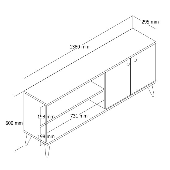 TV Stand Everest 1572 Oak TV Stand Everest 1572 Oak