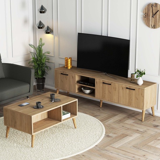 Living Room Furniture Set Set 1587-2076 Oak Living Room Furniture Set Set 1587-2076 Oak
