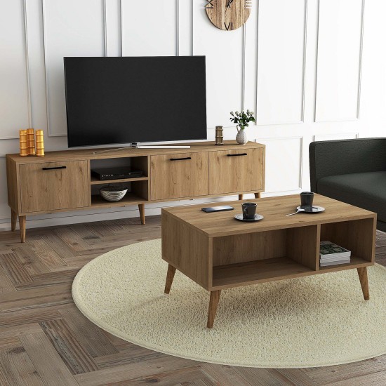 Living Room Furniture Set Set 1587-2076 Oak Living Room Furniture Set Set 1587-2076 Oak