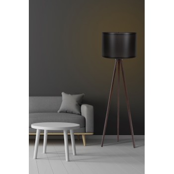 Φωτιστικό Δαπέδου - 104 Μαύρο Καρυδί - 25x38x145εκ