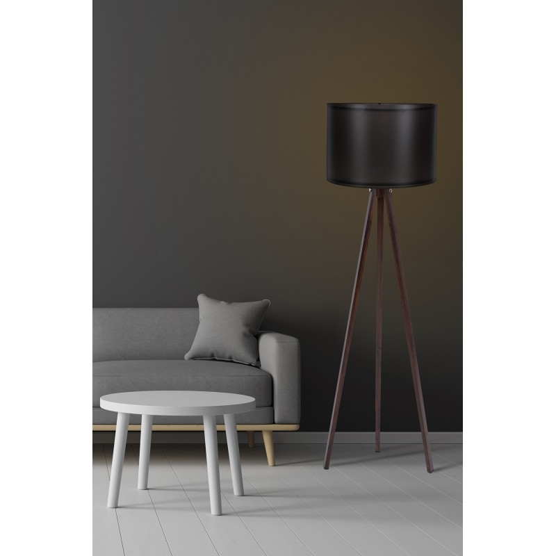 Φωτιστικό Δαπέδου - 104 Μαύρο Καρυδί - 25x38x145εκ