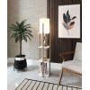 Opviq Floor Lamp Nora - White White