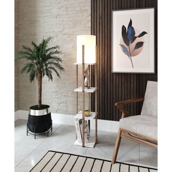 Floor Lamp Nora - White White Opviq Floor Lamp Nora - White White