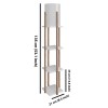 Opviq Floor Lamp Nora - White White