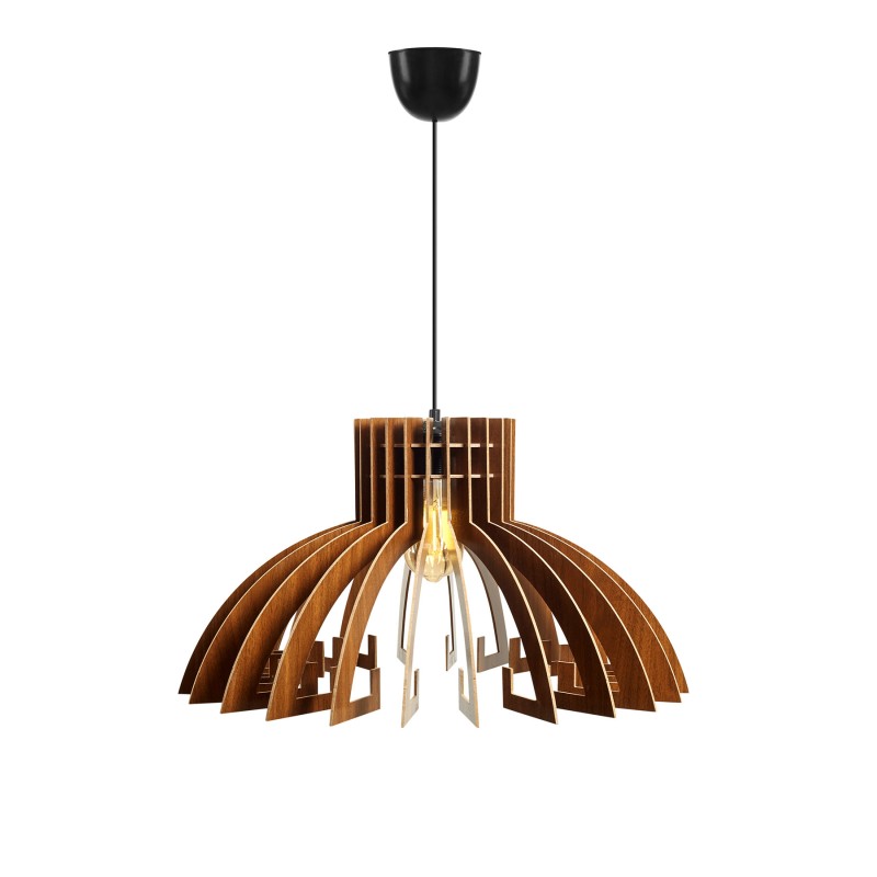 Μονόφωτο Φωτιστικό - 165 - Χρώμα Καρυδί