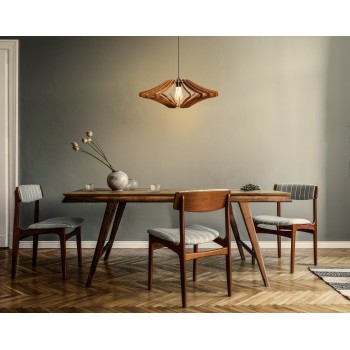 Φωτιστικό Οροφής Μονόφωτο - 171-T - Χρώμα Καρυδί