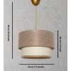 Opviq Chandelier Tubol - Beige Beige
Cream