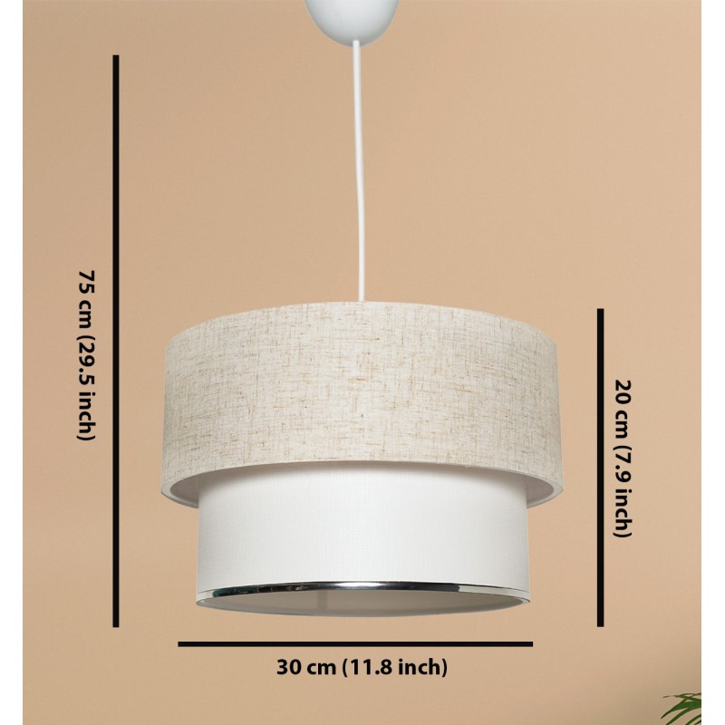 Opviq Chandelier Corbeu - Cream Cream
White