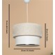 Opviq Chandelier Corbeu - Cream Cream
White