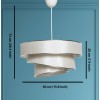 Opviq Chandelier Couper - Beige, Silver Beige
Silver