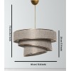 Opviq Chandelier Couper - Beige, Gold Beige
Gold