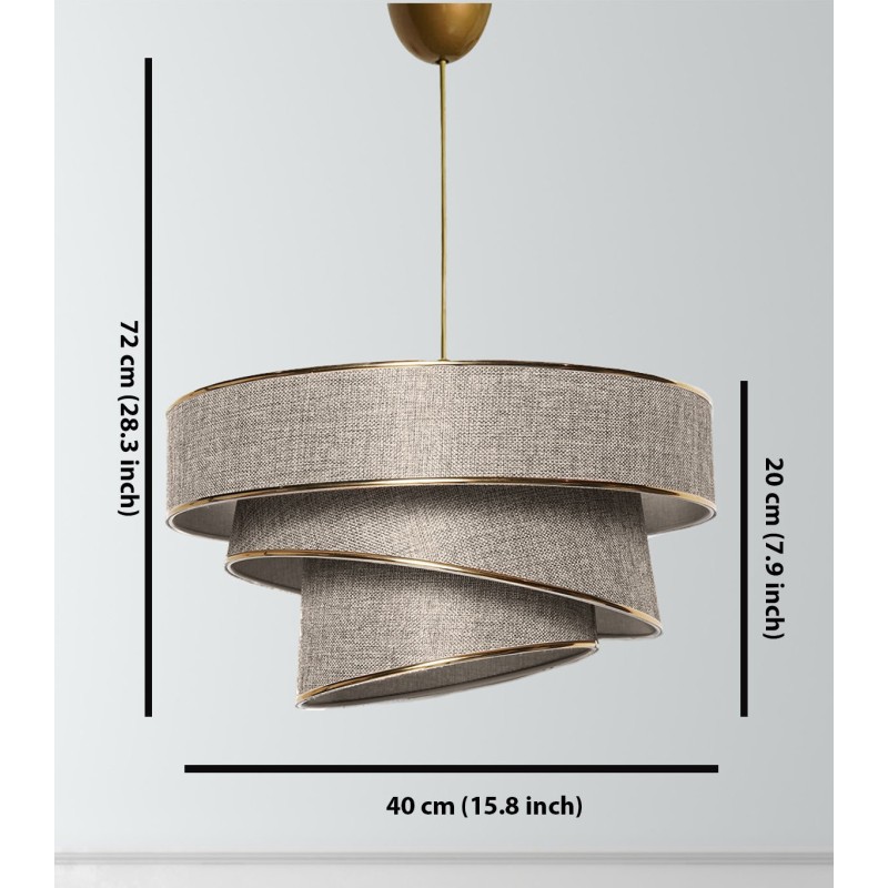 Opviq Chandelier Couper - Beige, Gold Beige
Gold