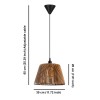 Opviq Chandelier Cone - Natural Camel