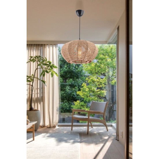Chandelier Jute Ellipse Cream Opviq Chandelier Jute Ellipse Cream