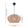 Opviq Chandelier Jute Ellipse Cream